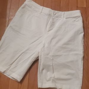 White Bermuda Women's Shorts